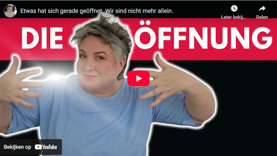 Etwas hat sich gerade geöffnet. Wir sind nicht mehr allein.