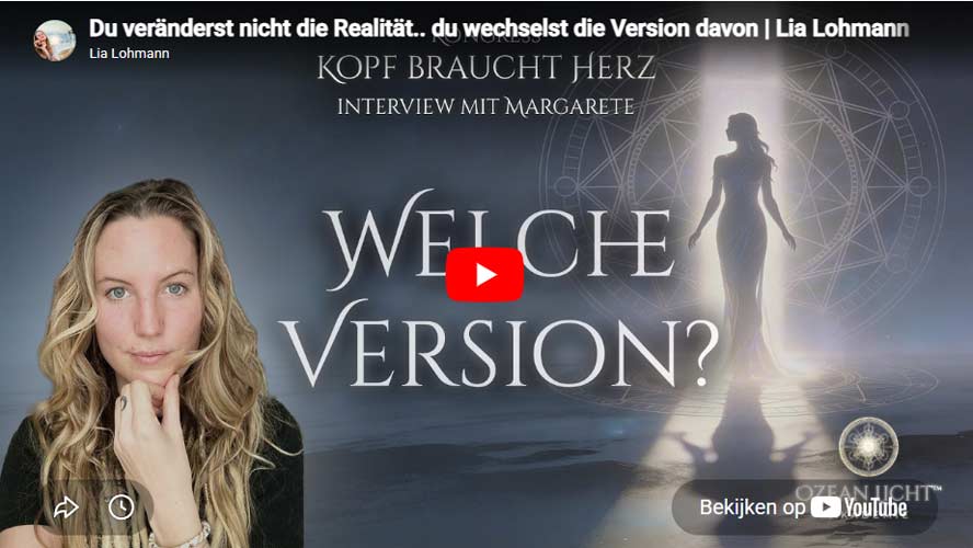 Lia Lohmann | Du veränderst nicht die Realität.. du wechselst die Version davon